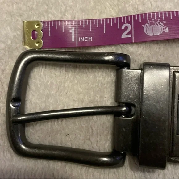 Set of 2 Levis Men’s Reversible Belts Black & Brown Leather Sz 38-40 EUC - Picture 9 of 16